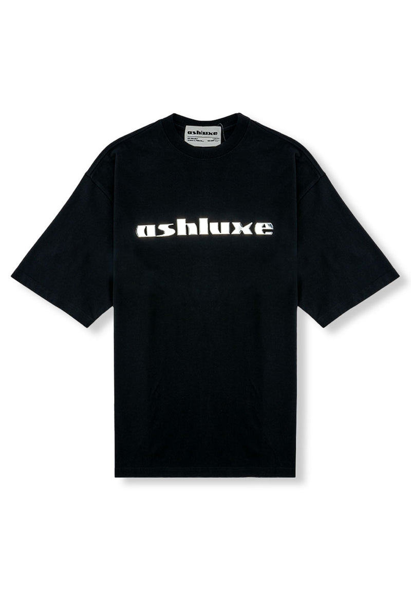 Ashluxe Chrome Logo T-Shirt - Black