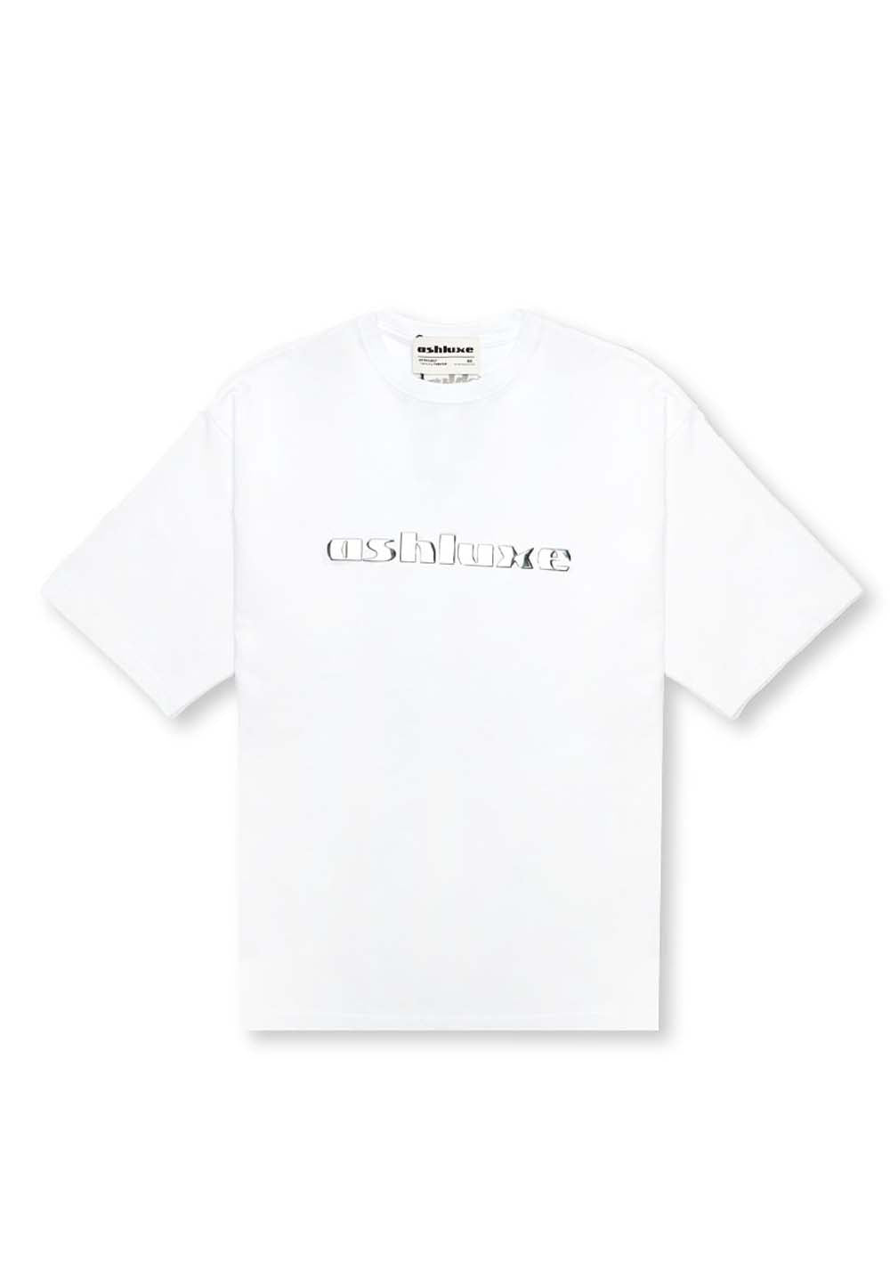 Chrome Logo T-Shirt - White – ASHLUXE
