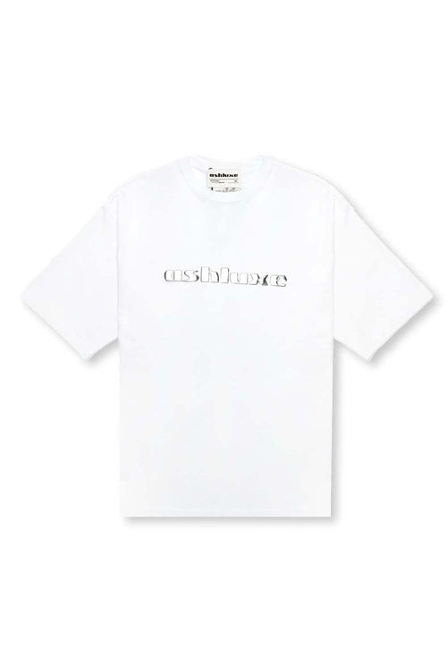 Ashluxe Chrome Logo T-Shirt - White