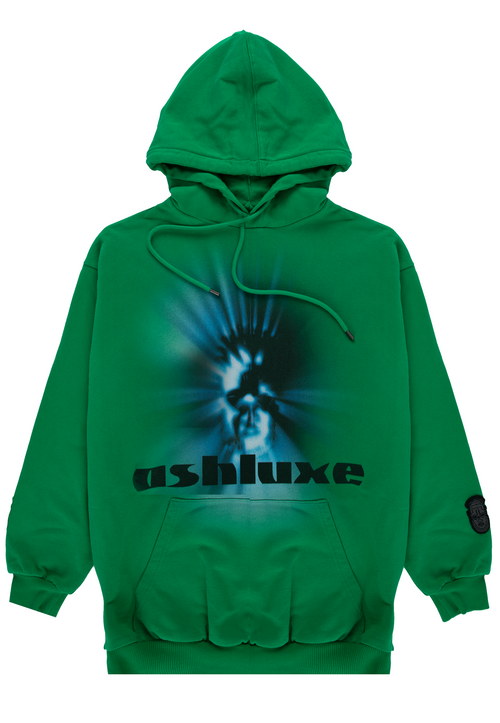 Ashluxe Mask Hoodie - Green
