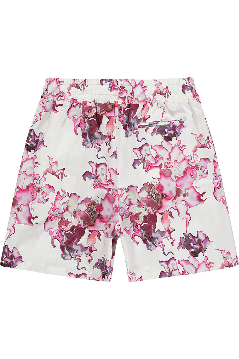 Ashluxe Men's Printed Flower Shorts - Pink