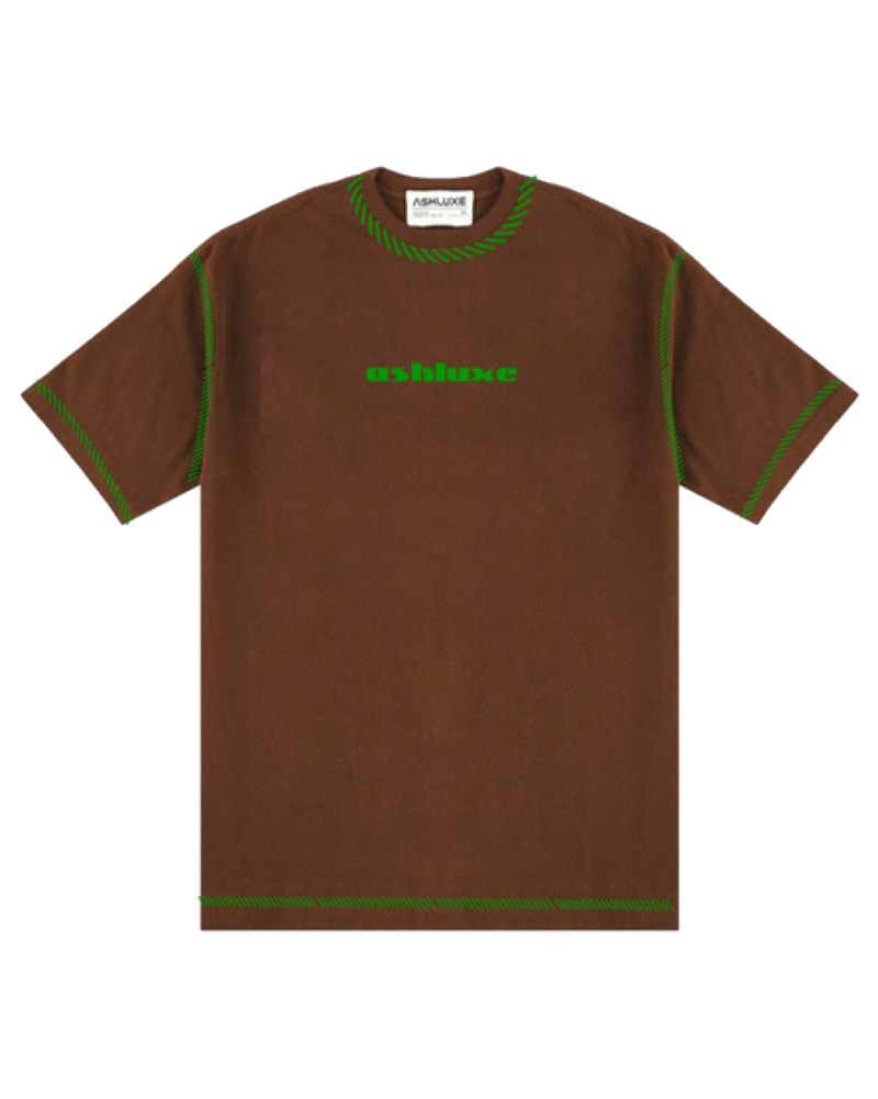 Ashluxe Threaded T-shirt - Brown