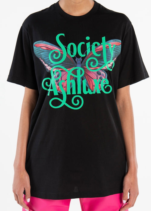 Society Butterfly Black T-Shirt