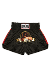 Ashluxe Boxing Trunk Black Gold Red