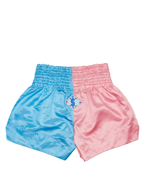 Ashluxe Boxing Trunk Pink Blue